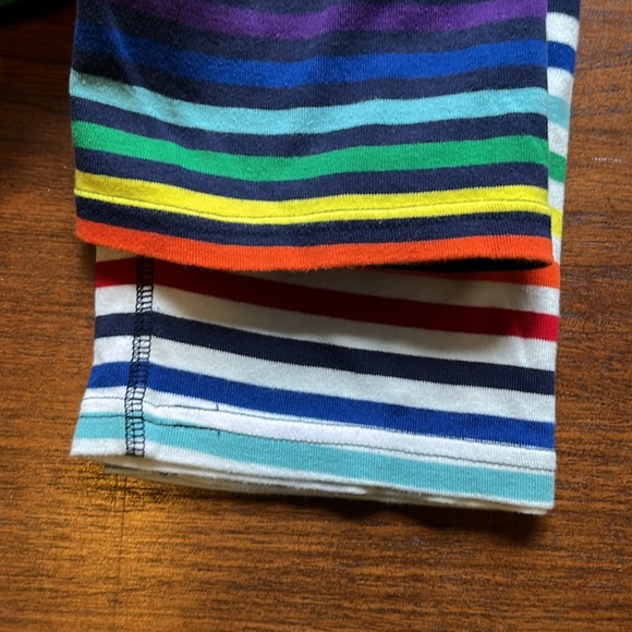 Primary Rainbow Long Sleeve Pajama Tops - Picture 6 of 6